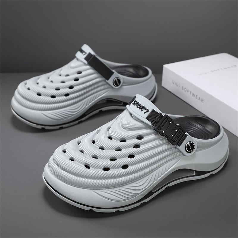 Ubetif Summer Women's Clogs Outdoor Thick Sole Non-Slip Odor Resistant Durable Quick Drying Soft Beach Sandals