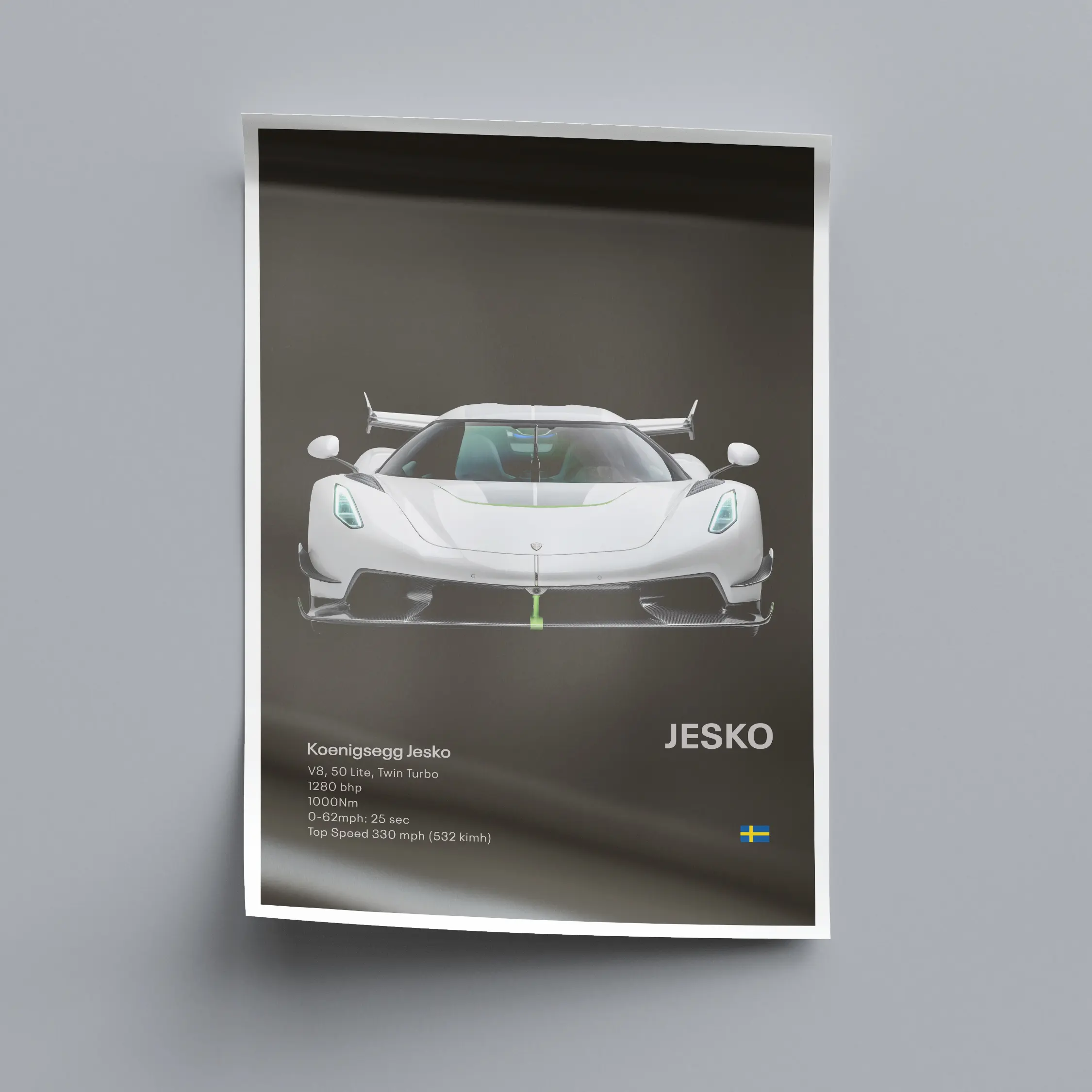 Koenigsegg Jesko Poster, Jesko Print, Car Print, Car Wall Art, Car Posters, Boys Room Decor, Unframe 3377 Artistic Ornaments