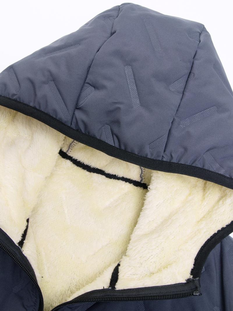 Men's Winter Warm Vest Lined with Wool Regular Fit Polyester Fiber Zipper Design Easy Machine Washable Casual Style Medium Size Menswear Tops Plain Gilet Wetsuit Tractor Beige Black