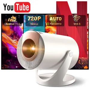 [US Warehouse] Q310 Projector Android 11.0 WiFi6 4K Decoding Auto Keystone Correction Wireless Bluetooth 200-inch Screen Built-in Speakers 210° Rotatable Mini Portable Home Theater Outdoor Sound System Gift