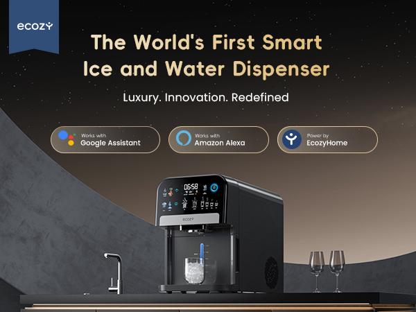 ecozy Nugget Ice Dispenser, Ultra-quiet Smart 2-in-1 Pebble Ice Machine Countertop & Water Dispenser with App Control, Easy Self-Cleaning, Auto Lighting, TDS Monitor, Measured Dispensing, Christmas Gift, Holiday Haul Gift ecozy Nugget Ice Dispenser, Ultra-quiet Smart 2-in-1 Pebble Ice Machine Countertop & Water Dispenser with App Control, Easy Self-Cleaning, Auto Lighting, TDS Monitor, Measured Dispensing, Christmas Gift, Holiday Haul Gift