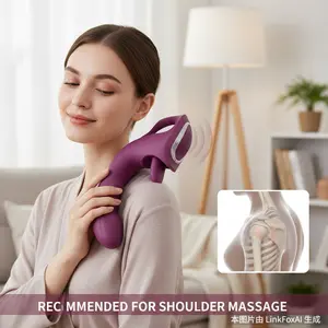 Fascia Gun Small Household Electric Massager Muscle Relaxation Massage Gun IntelligentMassager Shoulder Neck Massager Cervical Heat Therapy Home Use Cervical Massager Mini Electric Silicone Scalp and Body Massager New Multifunctional Massager Holiday Gift