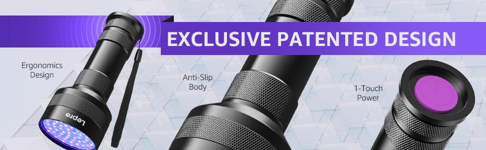 Lepro 51 LEDs UV Light Handheld Blacklight, UV Flashlight Black Light, 395nm Detector for Pet Urine, Stains, Bed Bug and Scorpions, Battery Not Included