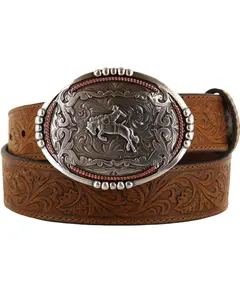 Cody James Men's Bronc Buckle Tooled Leather Belt - Blt214-26
