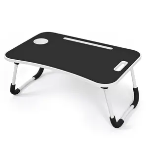 Laptop Bed Desk, Portable Foldable Laptop Table, Lap Desk Tray Table , Storage Drawer and  , for Bed/Couch Working, Reading cup holder