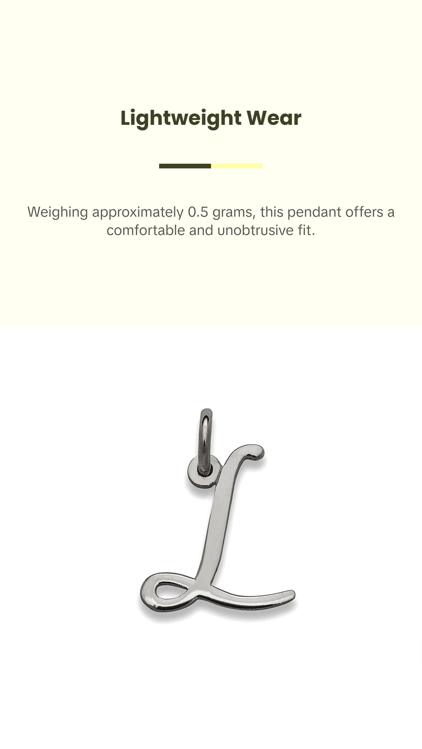 Magnolia 925 Sterling Silver Initial Pendant