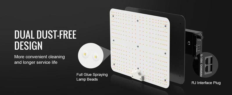 VEVOR LED Grow Light 150/200/300/400W, 281B+PRO Chips for Indoor Plants Growing, Full Spectrum Dimmable, High Yield Growing Lamp, Daisy Chain Driver, 3x3 ft Grow Tent