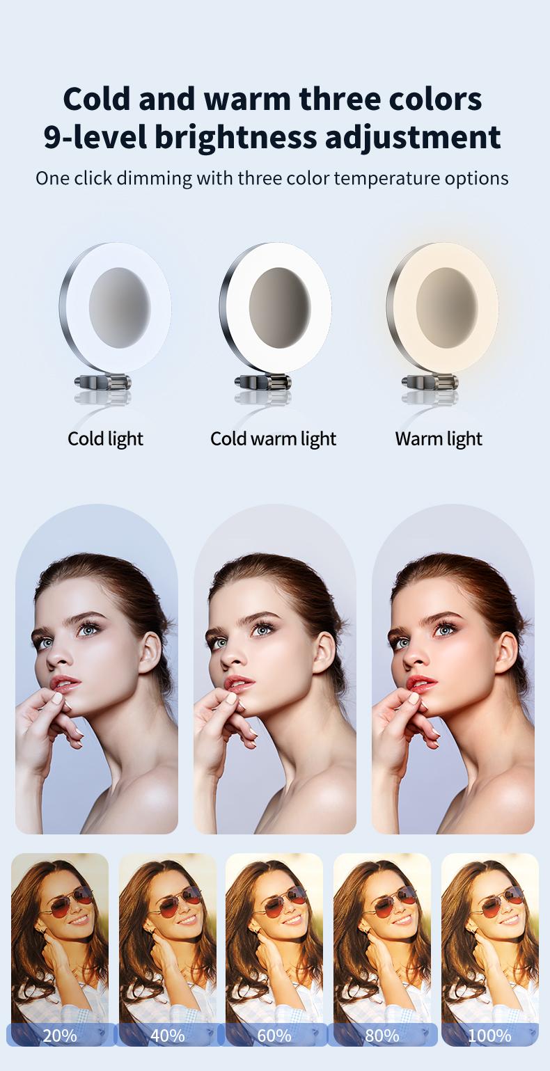 INFOJIFA Auto Face Tracking Tripod 360°  Rotatable Stainless Steel Stand with Remote & Gesture Control for iPhone Camera TikTok Vlog Streaming Video Selfie