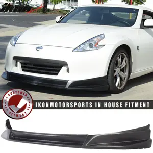 Front Bumper Lip for Nissan 370Z 2009-2012 SL Style Unpainted Black PU