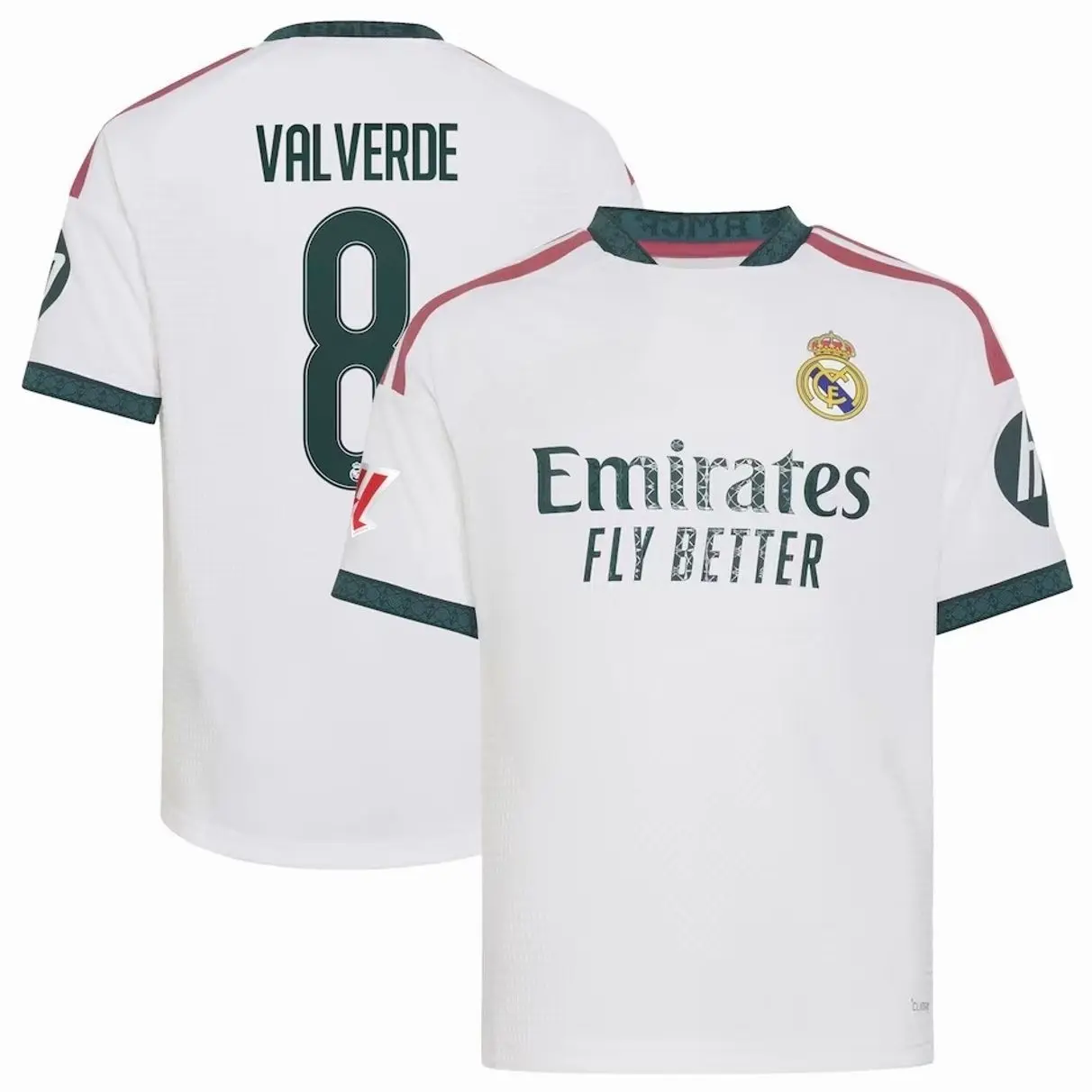 Unisex White Soccer Jersey Personalized Name & Number Football Shirt Unisex Breathable Fan Style Tee 2026/2027 Home