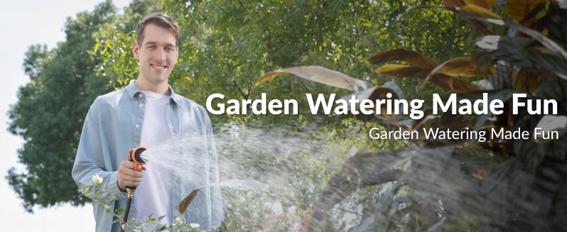 Giraffe Tools Retractable Garden Hose Reel 90ft Garden Water Hose Reel with Metal Bracket, Automatic Rewind System, 3-layer-hybrid hose, Lock at any lenghth Tangle-Free Kink-Free, 9-Pattern Nozzle, 180° Swivel Bracket Wall-Mounted