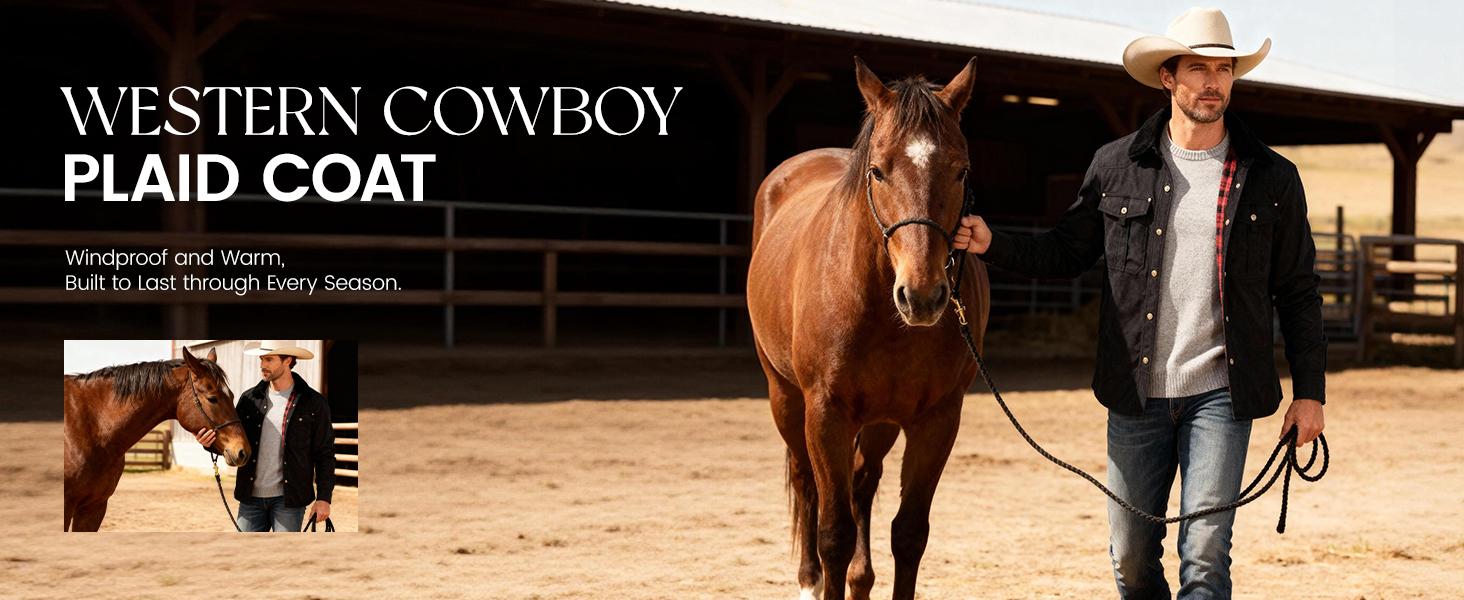 Men's Flannel Lined Shacket Lightweight Warm Snap Western Plaid Shirt Jacket for Outdoor Cowboy Casual Work