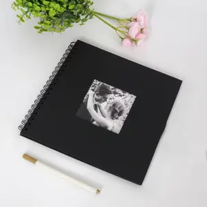 10-inch x 10-inch DIY hardcover photo album, 40 pages of kraft paper photo collection, memory book, wedding, birthday gift, anniversary, family use, large size, 20 sheets, non-fading thick craft paper.