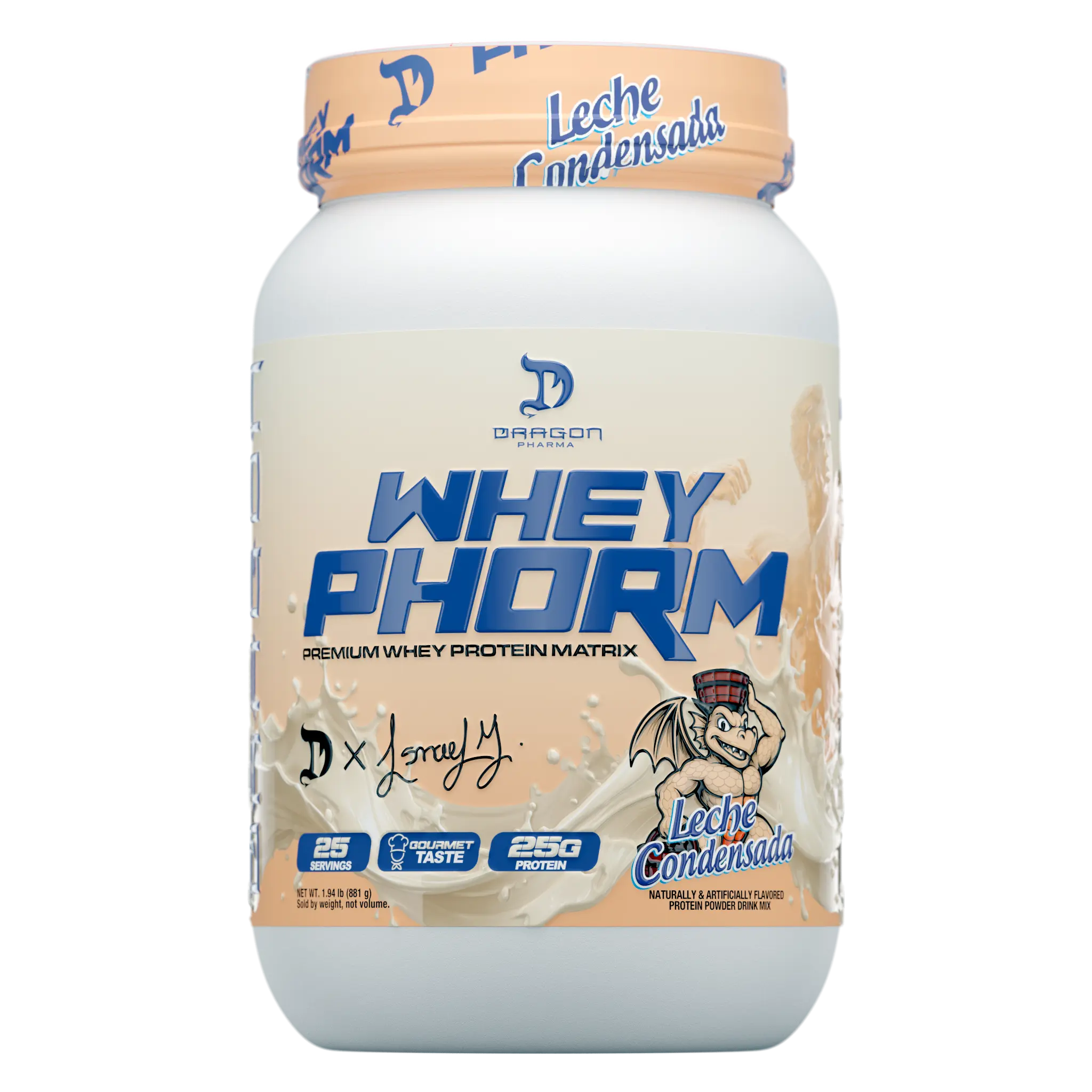 Dragon Pharma WheyPhorm - 23 to 26 Servings Premium Whey Protein Matrix - 25g Protein Per Serving