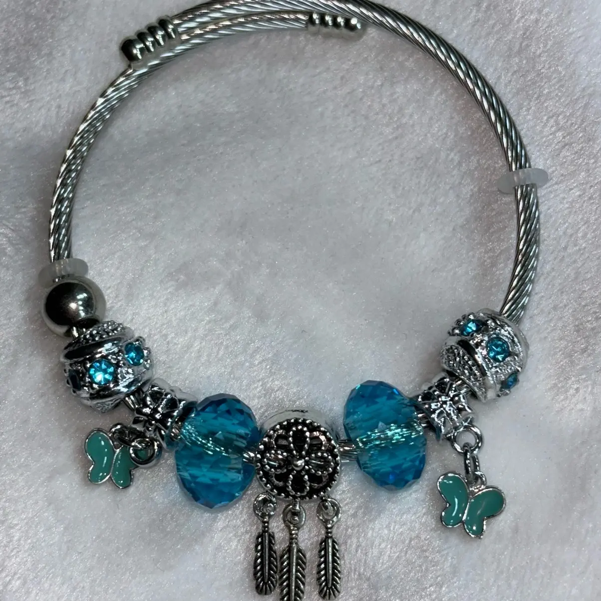 blue dream catcher bracelet