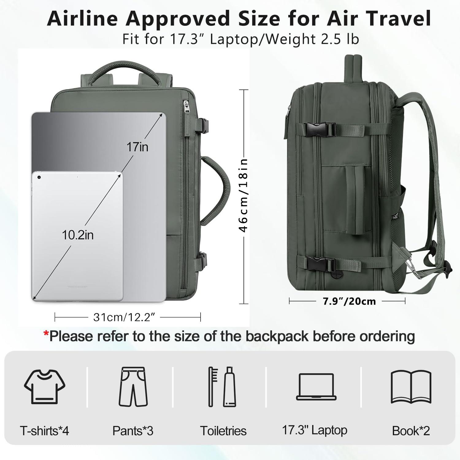 Simple Multi-Compartment Business Laptop Travel Bag Lightweight Zipper Luggage Backpack, Preppy Backpack, Large-Capacity Men’s Casual Travel Backpack, Women’s Computer Backpack, High School and Middle School Student Backpack, College Student Backpack