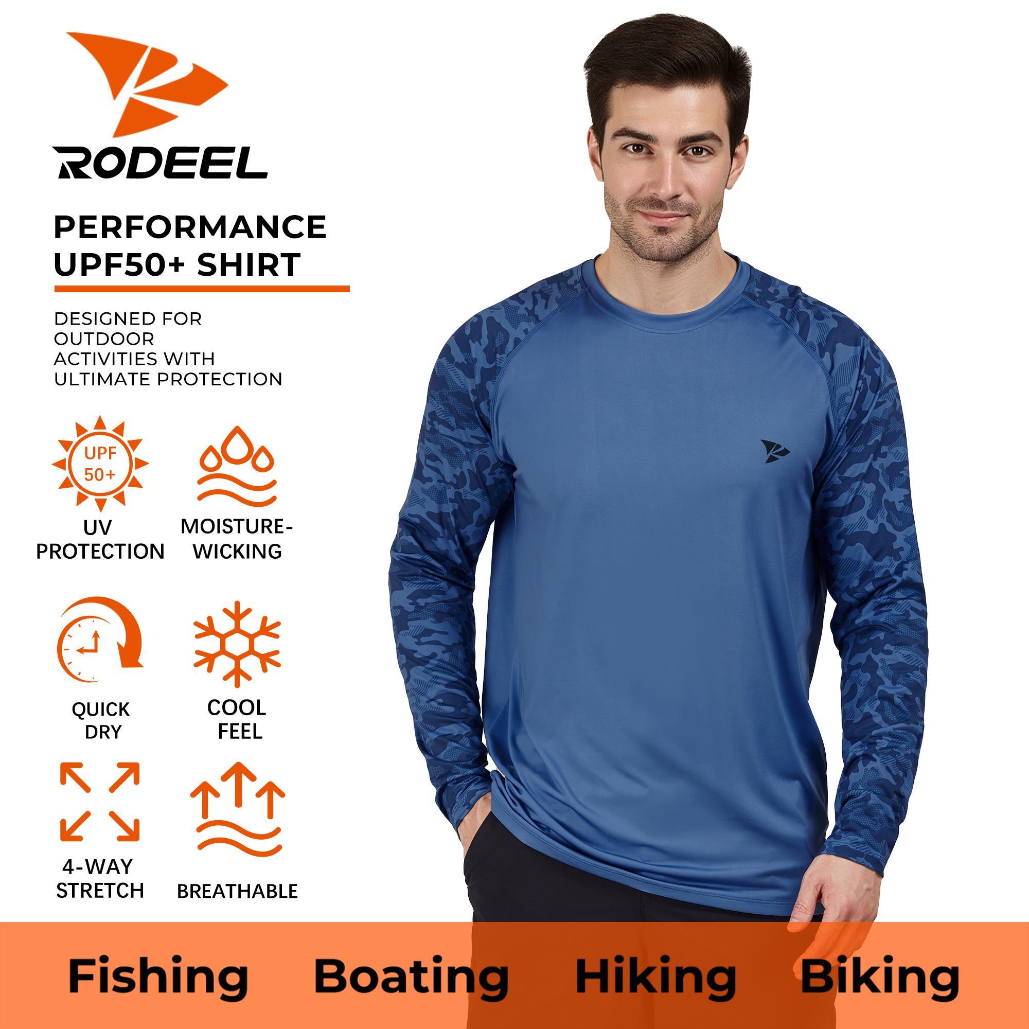 RODEEL 932 Long Sleeve Shirts Men UPF 50+ Sun UV Protection Lightweight Quick Dry Moisture Wicking Breathable Cooling Activewear for Outdoor Sport Gym Workout Running Hiking Camping Fishing Boating Construction Landscaping, Holiday Gift RODEEL 932 Long Sleeve Shirts Men UPF 50+ Sun UV Protection Lightweight Quick Dry Moisture Wicking Breathable Cooling Activewear for Outdoor Sport Gym Workout Running Hiking Camping Fishing Boating Construction Landscaping, Holiday Gift