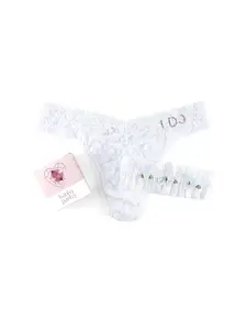 I Do Original Rise Thong & Garter Box Set