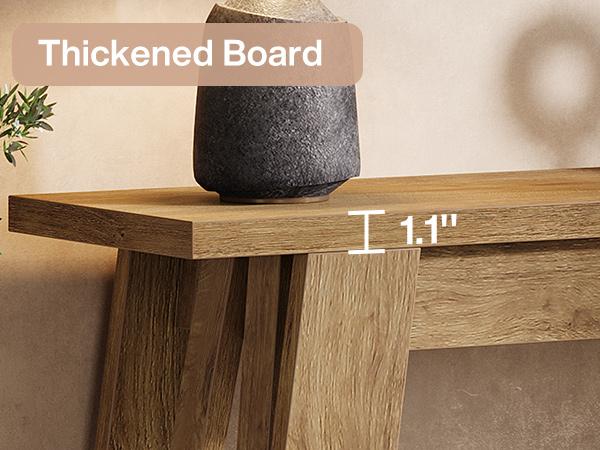 LITTLE TREE 41.3" Farmhouse Console Table, 2-Tier Wooden Entryway Table with Storage, Rustic Narrow Behind Couch for Living Room, Hallway, Foyer LITTLE TREE 41.3" Farmhouse Console Table, 2-Tier Wooden Entryway Table with Storage, Rustic Narrow Behind Couch for Living Room, Hallway, Foyer