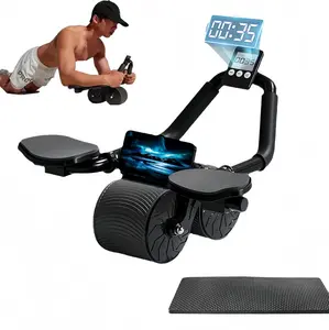 Ab Rotation Trainer - Fitness Wheel, used for core training. Automatic rebound Ab rotation wheel, with timer.