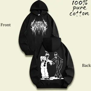 Men's 230g washed cotton pure cotton T-shirt, front and back printed patterns - loose, fashionable, extra-large size style, retro worn-out style, suitable for casual wear Valentine's Day gift hooded sweatshirt festival gift round-neck sweatshirt