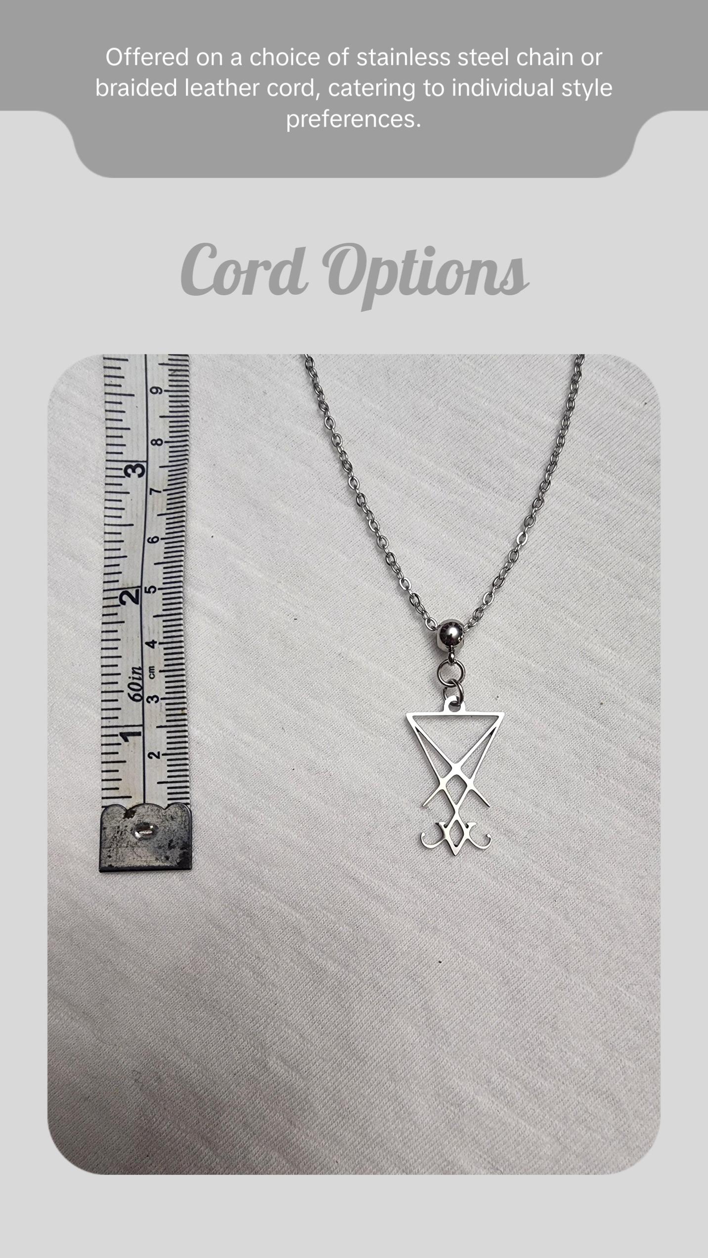 Lucifer sigil necklace