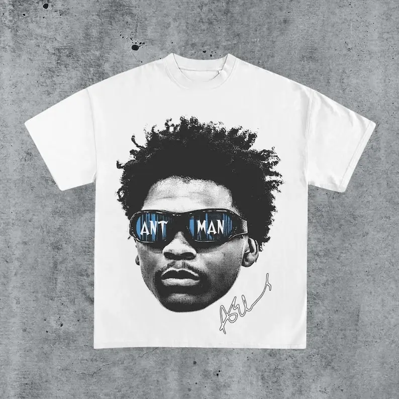 Vintage 90s Anthony Edwards ANT Man Graphic Tee | Star Basketball Streetwear Shirt