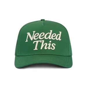 Needed This Snapback Hat | Green and Cream