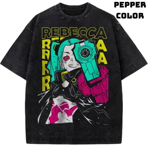 Rebecca Shirt, Cyberpunk Edgerunners Shirt, Game Shirt, Vintage T-Shirt, Good Graphic Tee, Unisex Cotton Trendy T-Shirt, Gift T-Shirt, Top Streetwear Menswear Womenswear