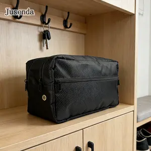 NEW Jusenda Black Shoe Cubes Waterproof Storage Shoe Bag for Travel Packing,Large Portable Travel Shoe Bag with Zipper Travel Essentials for Women and Men