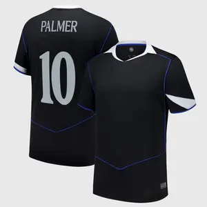 Black Color CHE Palmer 3rd Short Sleeve Jersey, CHE Black Palmer 10 2025 3rd Soccer Jersey