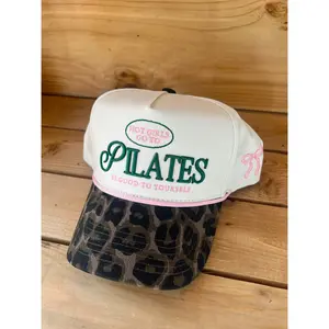 Hot Girls go to Pilates - Leopard Vintage Hat- RTS
