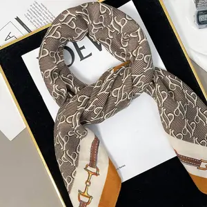Luxury Chain Print Velvet Scarf,  Wrap_CWASC0910