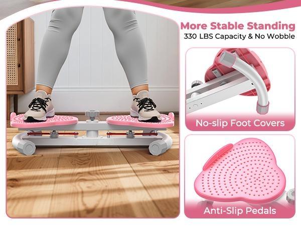 Waist Twist Machine Exercise & Ab Workout Equipment, Silent Non-Slip Core Trainer Board for Home Gym, Fitness Equipment for Men&Women