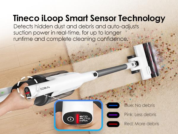Tineco A30S Cordless Stick Vacuum Cleaner, 160W Powerful Suction, 60 Minutes Runtime, 1L Larger Dustbin, Rechargeable Lightweight and Versatile ZeroTangle Brush PureCyclone Tech LED Headlight