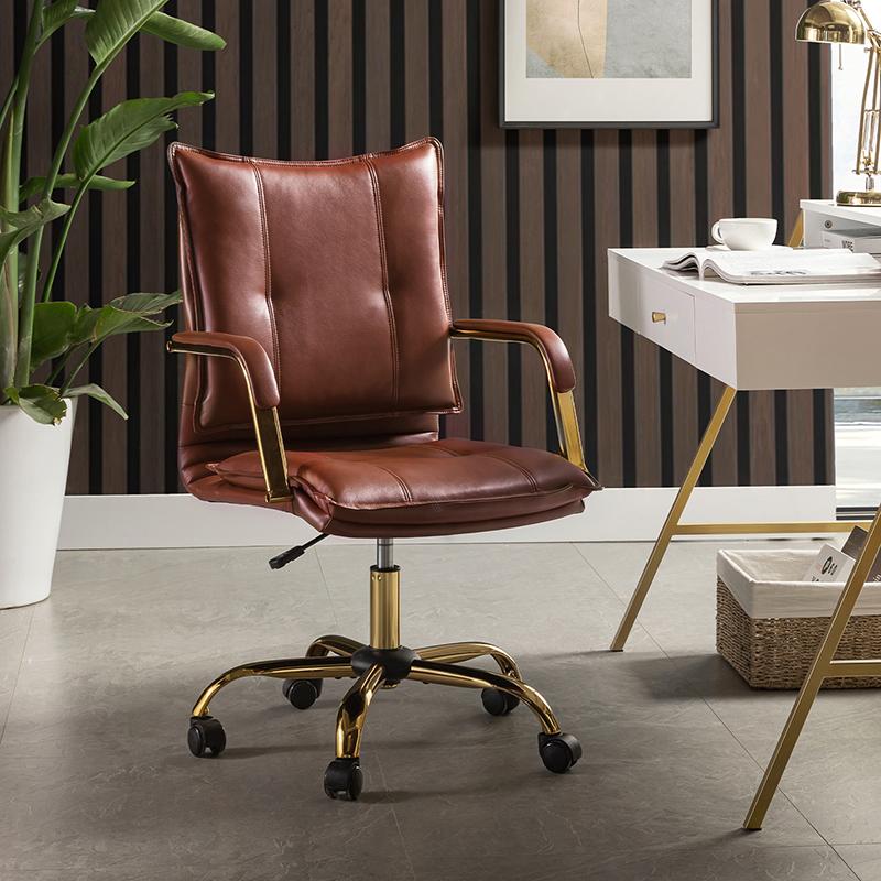 Hulala Michele Modern Office Chair, Computer Task Chair, Criss Cross Chair, with Arms Height-adjustable with Tufted for the Living Room and Office