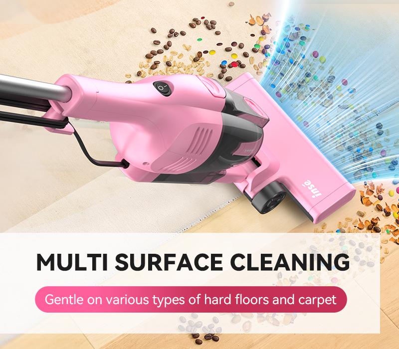 [Valentines'DaySale!] INSE R6X Corded Stick Vacuum, 15KPa Suction with 600W Motor, Ultra-Lightweight Bagless Upright Vacuum with Handheld for Home Hard Floor Carpet Pet Hair Car Cleaning home cleaning tools home appliances