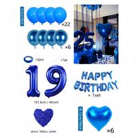 19th Birthday Balloon Set