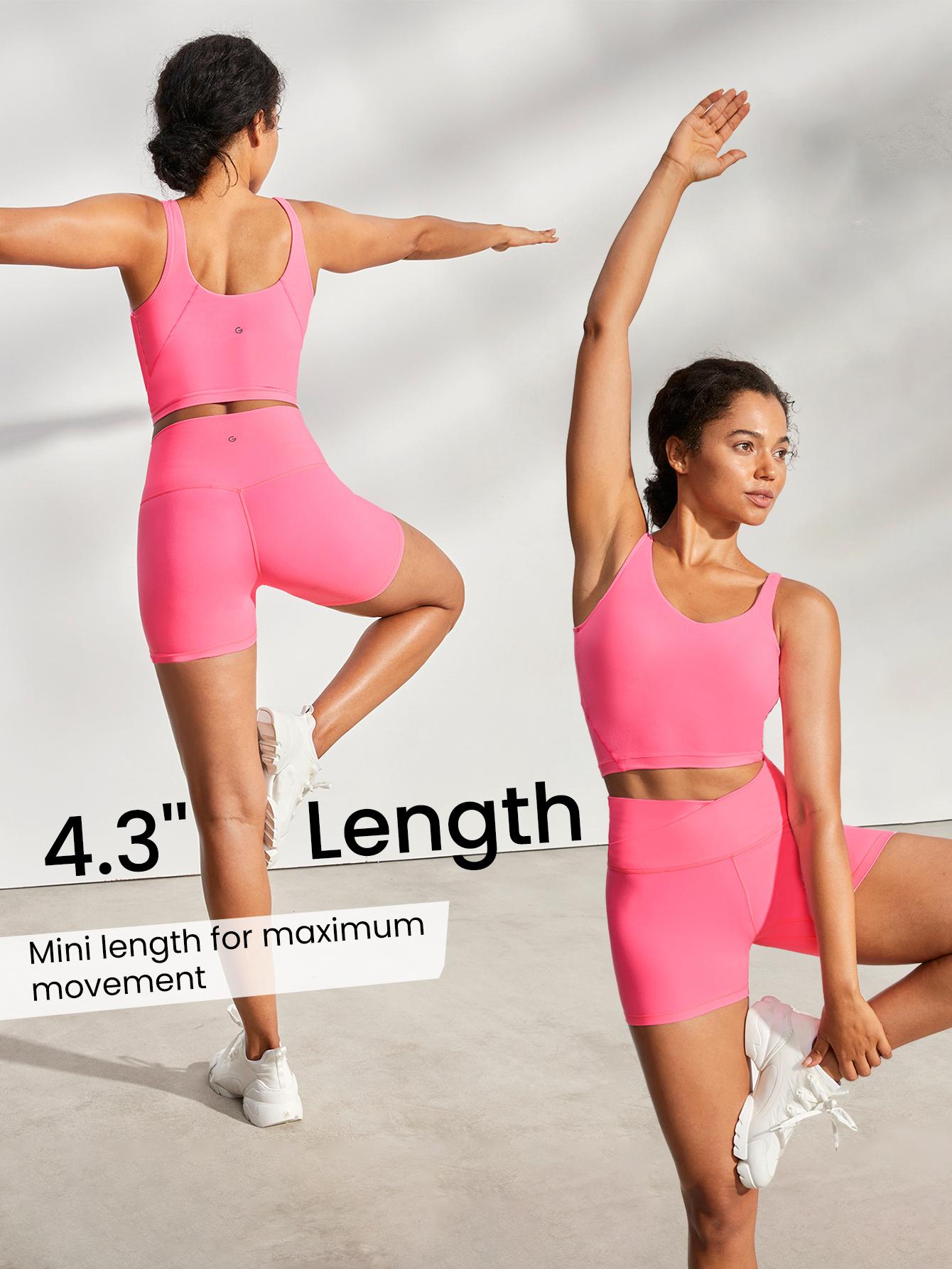 GLOWMODE 4.3" FeatherFit Crossover Cutie Biker Shorts Breathable Cycling Running Gym Workout TikTokShopBlackFriday