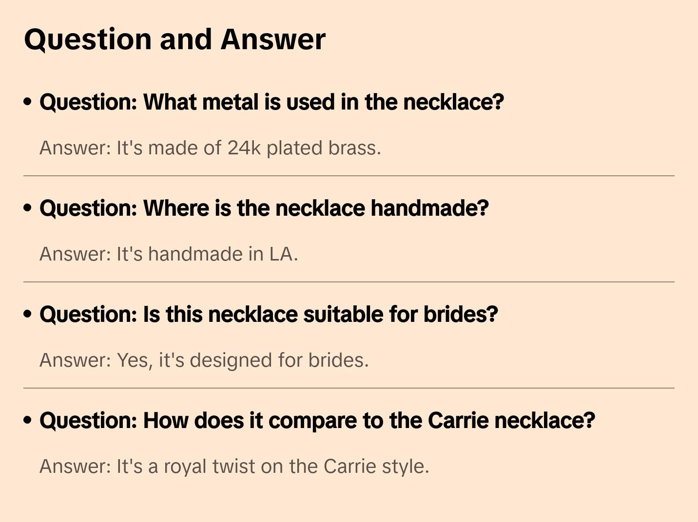 BRIDE BAROQUE NECKLACE