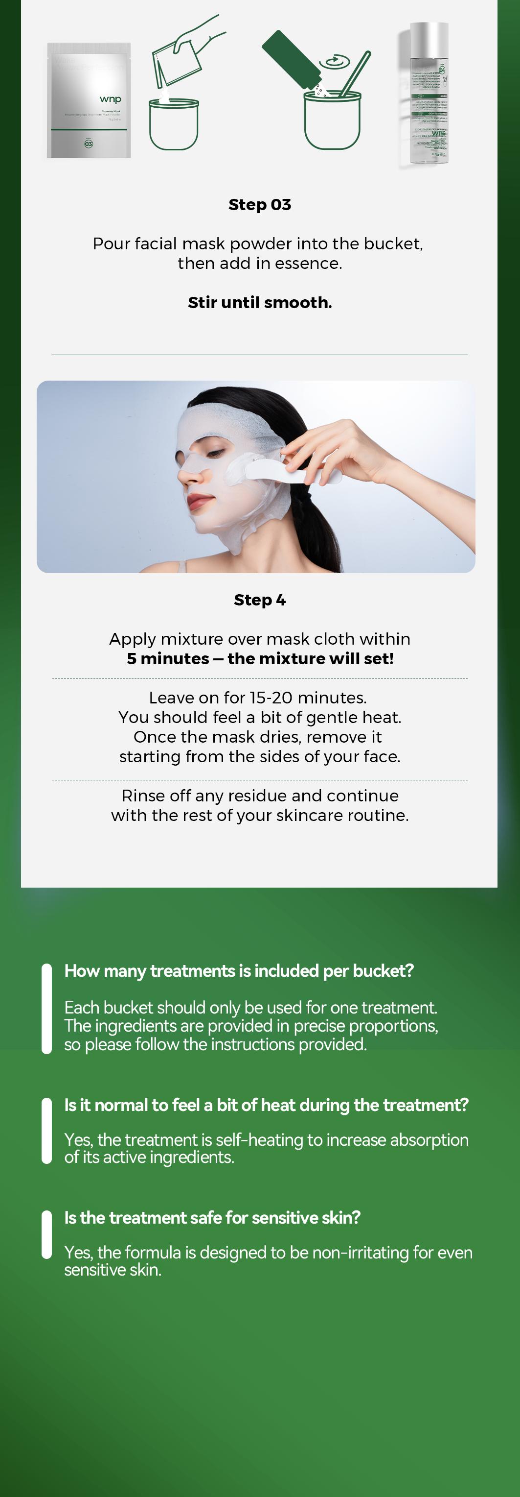 [WNP Official] Mummy Mask Resurrecting Spa Treatment mask Skincare Treatment for Skin Repair & Comfort