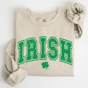 Irish, Retro Collegiate, St Patrick's Day Sweatshirt, For Men and Women