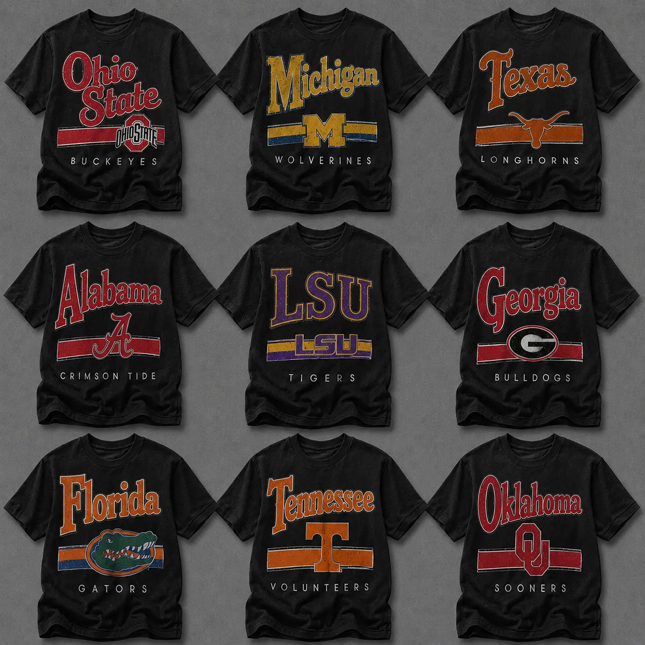 Vintage College Football Graphic T Shirt, Retro Varsity Spirit Tee, Classic University Fan Shirt, Distressed Campus Game Day Apparel, Unisex Short Sleeve Casual Cotton Top, Perfect Gift For Football Fans, Alumni And Students