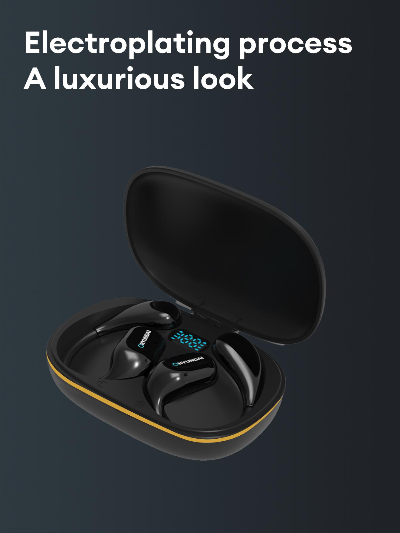 HYUNDAI C01 Wireless Translation Headphones with 2025 Bluetooth 5.4 for Faster, Stable Connection & Low Power Use, Supports 169‑Language Translation, Comfortable Non‑Inductive Wearing for Music & Phone Calls