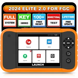 Launch X431 Creader Elite 2.0 for FGC Bi-Directional Scan Scanner, OBD2 Scanner, Full System Diagnostic Scanner, Lifetime Free Update, AutoVIN
