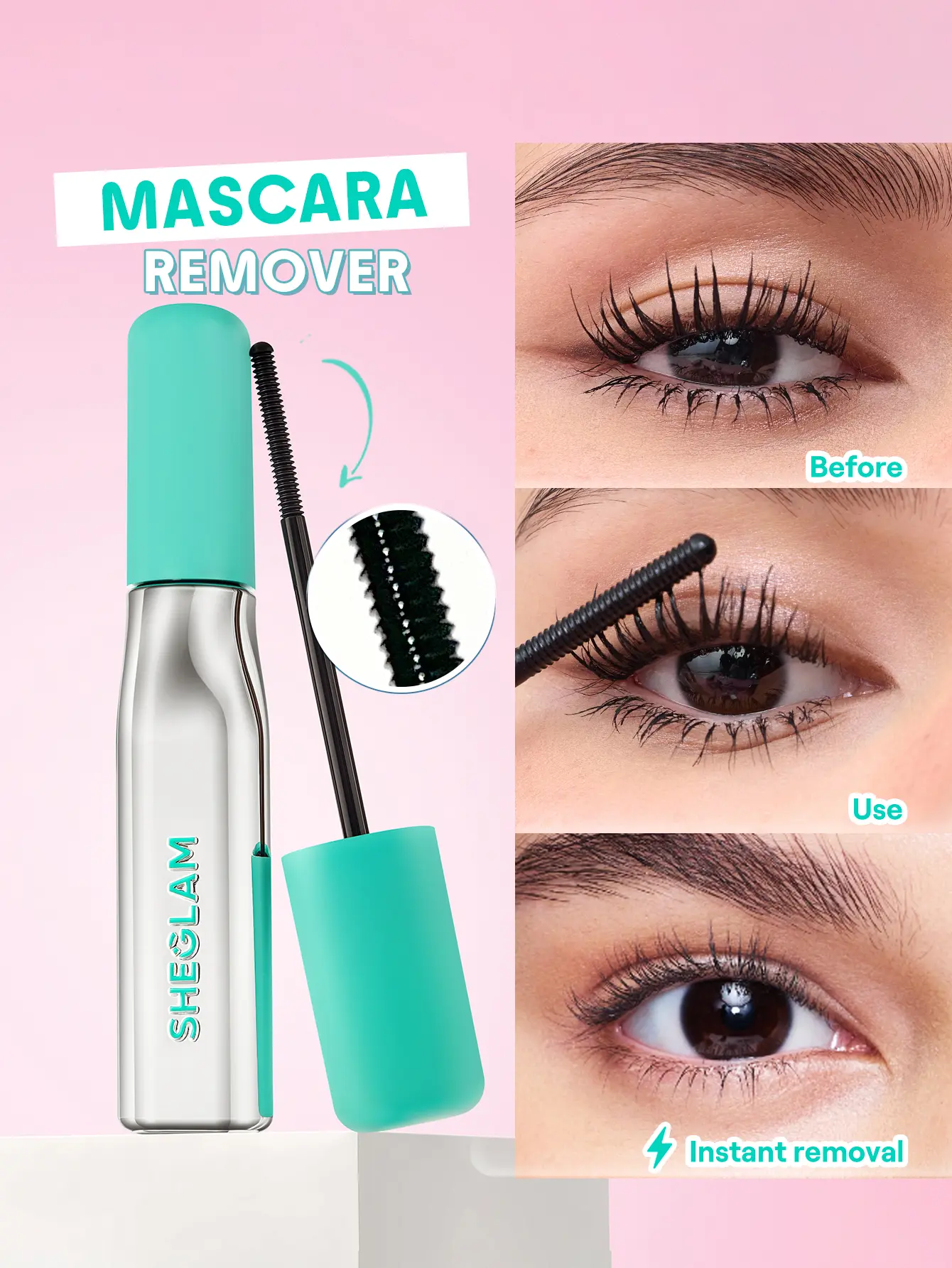 SHEGLAM Quick & Gentle Removal Lashlighter Easy Remove Lash Treatment Mascara