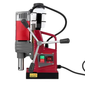 Garvee Powerful Magnetic Drill Press with 1450W Motor, 1.57" Boring Diameter, 2922 Lbf/13000N Magnetic Force, Adjustable Speed 0-820 RPM for Industrial and Home Metal Surface Drilling