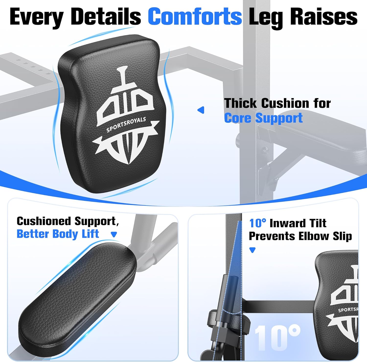 Sportsroyals Power Tower Pull Up Bar Station, 450LBS Stable Pull Up Dip Station for Home Gym Strength Training Equipment #SpringStatements Sportsroyals Power Tower Pull Up Bar Station, 450LBS Stable Pull Up Dip Station for Home Gym Strength Training Equipment #SpringStatements