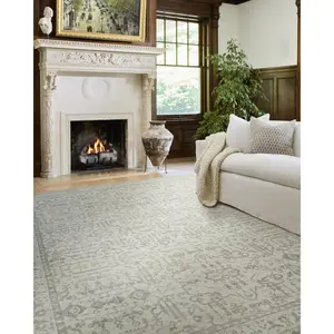 Livabliss Nabela Noor Home Athiyo IV Machine-Woven Green Rug, Durable Area Rug, Traditional Style Home Decor, Durable Area Rugs
