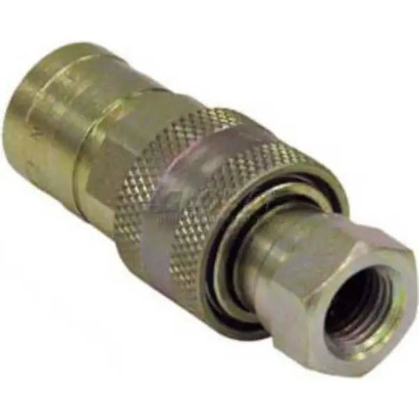 Buyers Products B919531 Sleeve-Type Quick-Detach Hydraulic Coupler - B40005, Single Act., Zinc Plated, 0.75 in. NPTF Port Assembly for Hydraulic Sys., Rugged General Purpose Use in Automotive, Industrial Work Environments